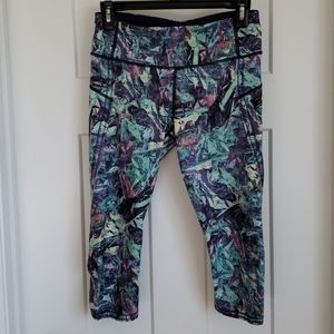Lululemon Multi-Color Cropped Running Leggings